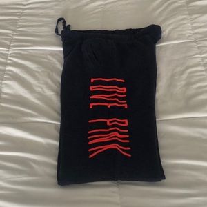 PINK blue/coral boyfriend sweatpants